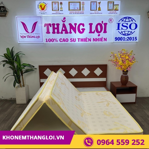 Nệm cao su Thắng Lợi Gold Latex gấp 3