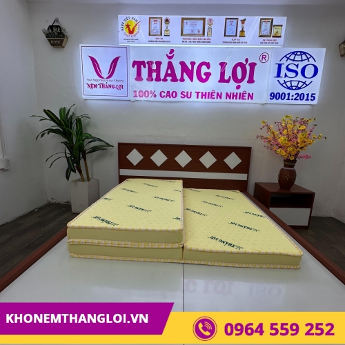 Nệm cao su non Thắng Lợi gấp 3