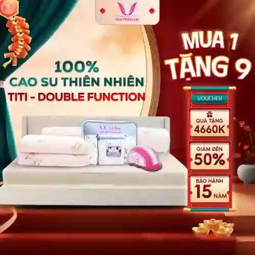 Nệm cao su thiên nhiên Thắng Lợi Titi Double Function